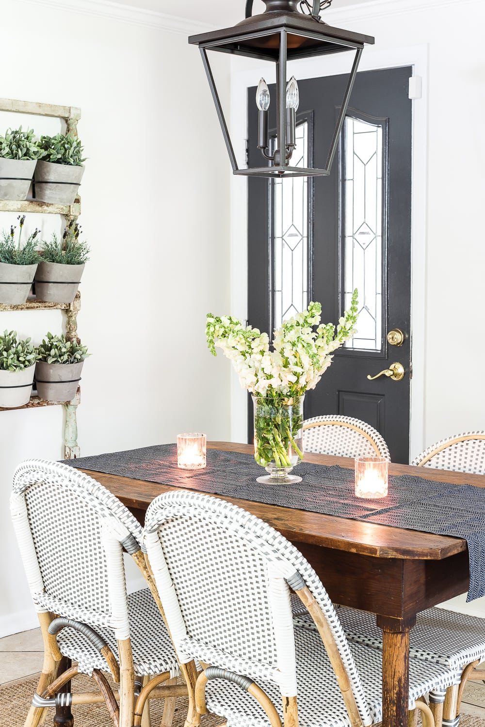 kid-friendly home weathered wood dining tables