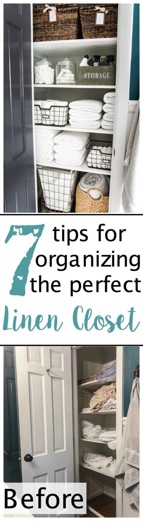 linen closet organization