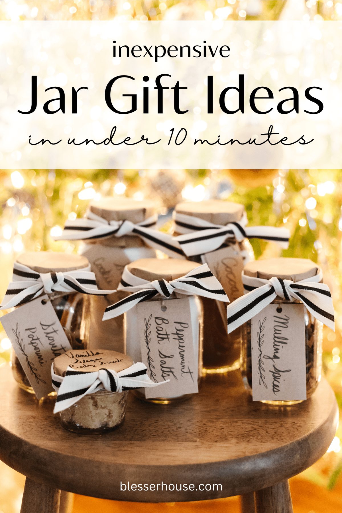 6 inexpensive mason jar gift ideas done in under 10 minutes