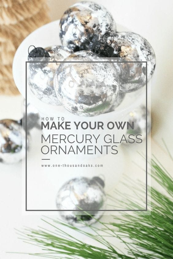 mercury glass ornaments