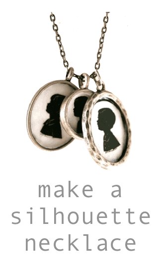 DIY Christmas Gifts silhouette necklace