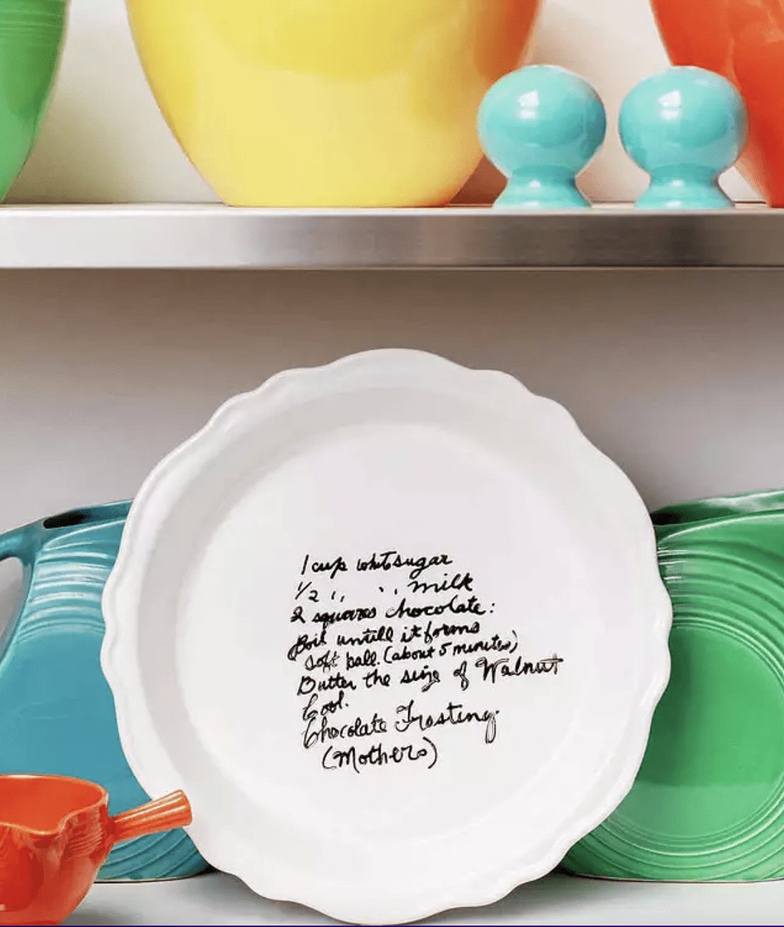DIY personalized handwritten platter