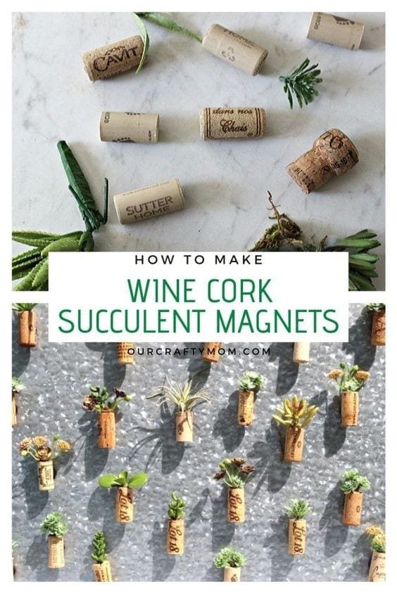 DIY Cork Magnets