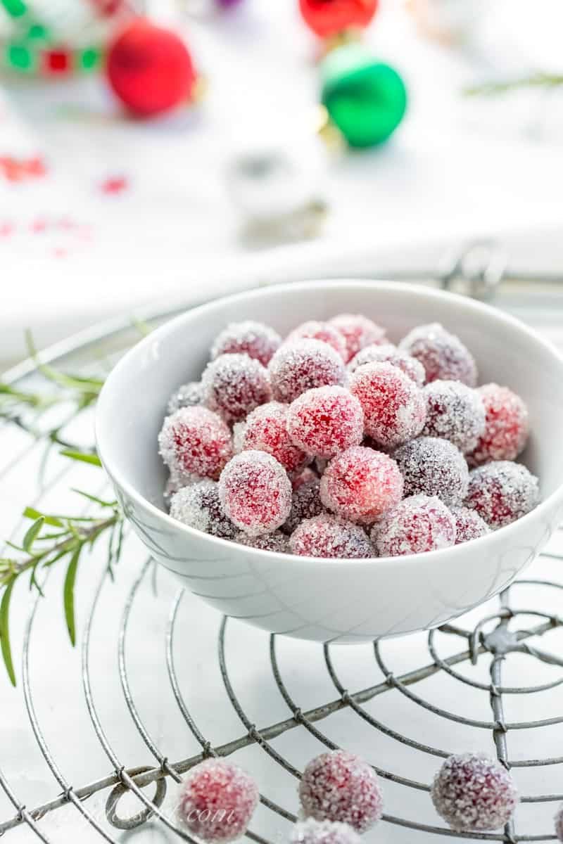 sugared cranberries