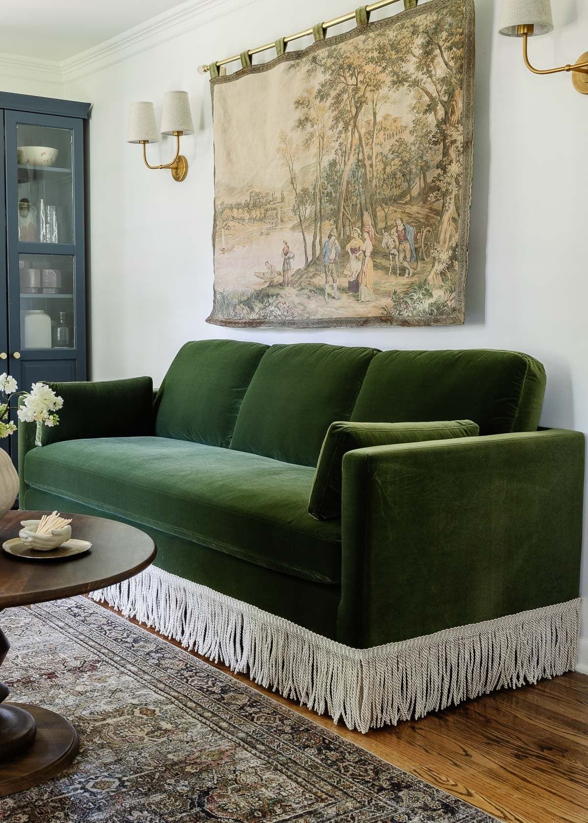 How to Add DIY Fringe Trim to Sofas and Chairs