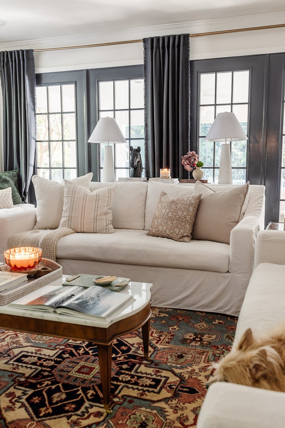 comfort works slipcover sofa from pottery barn