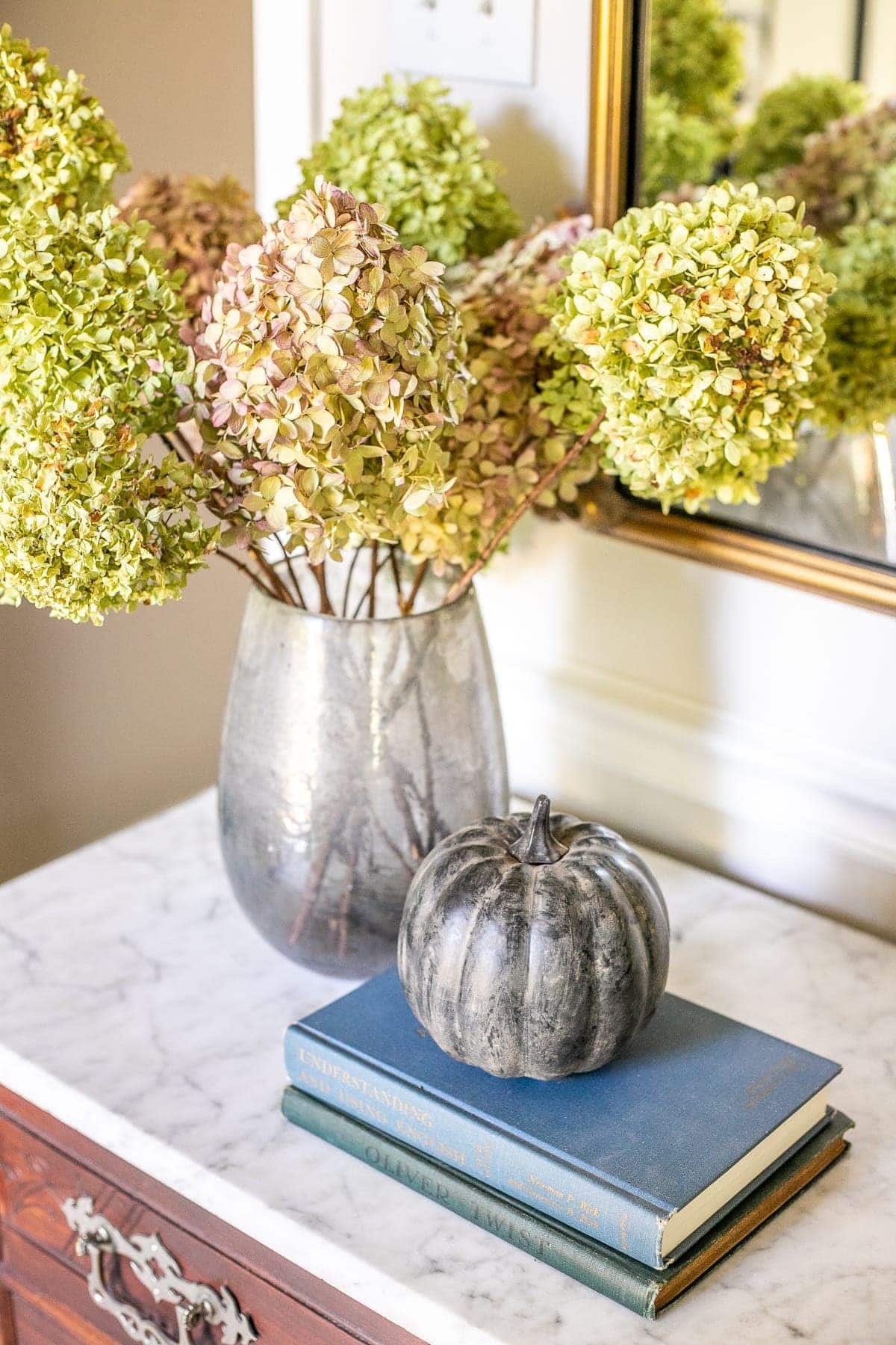 black earthenware pumpkin