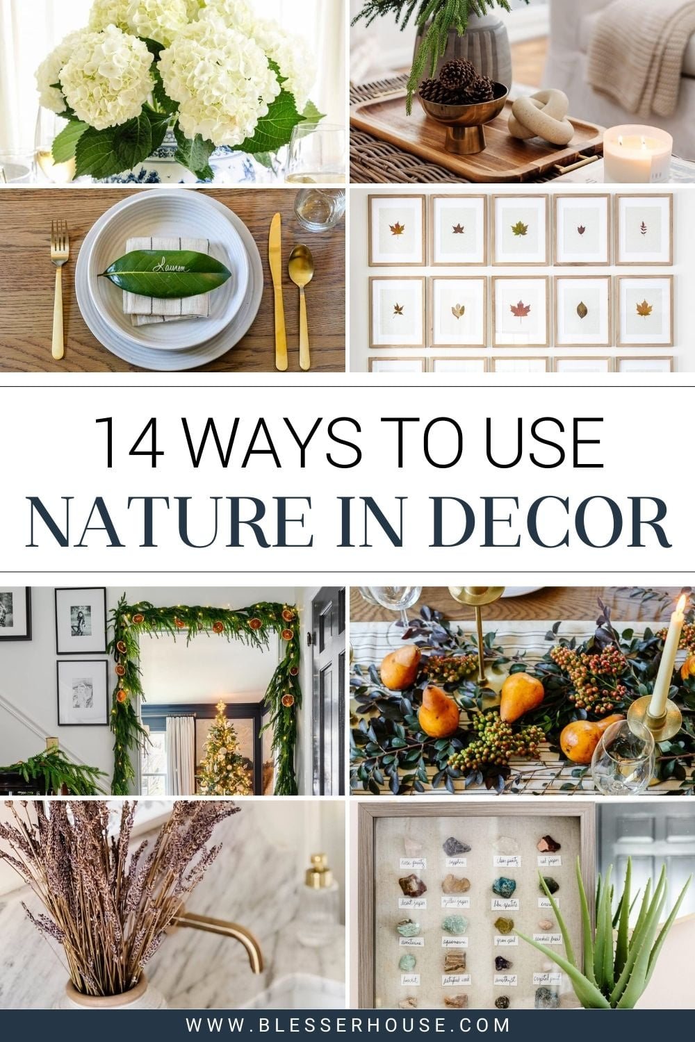 natural decor ideas using things from nature in your home