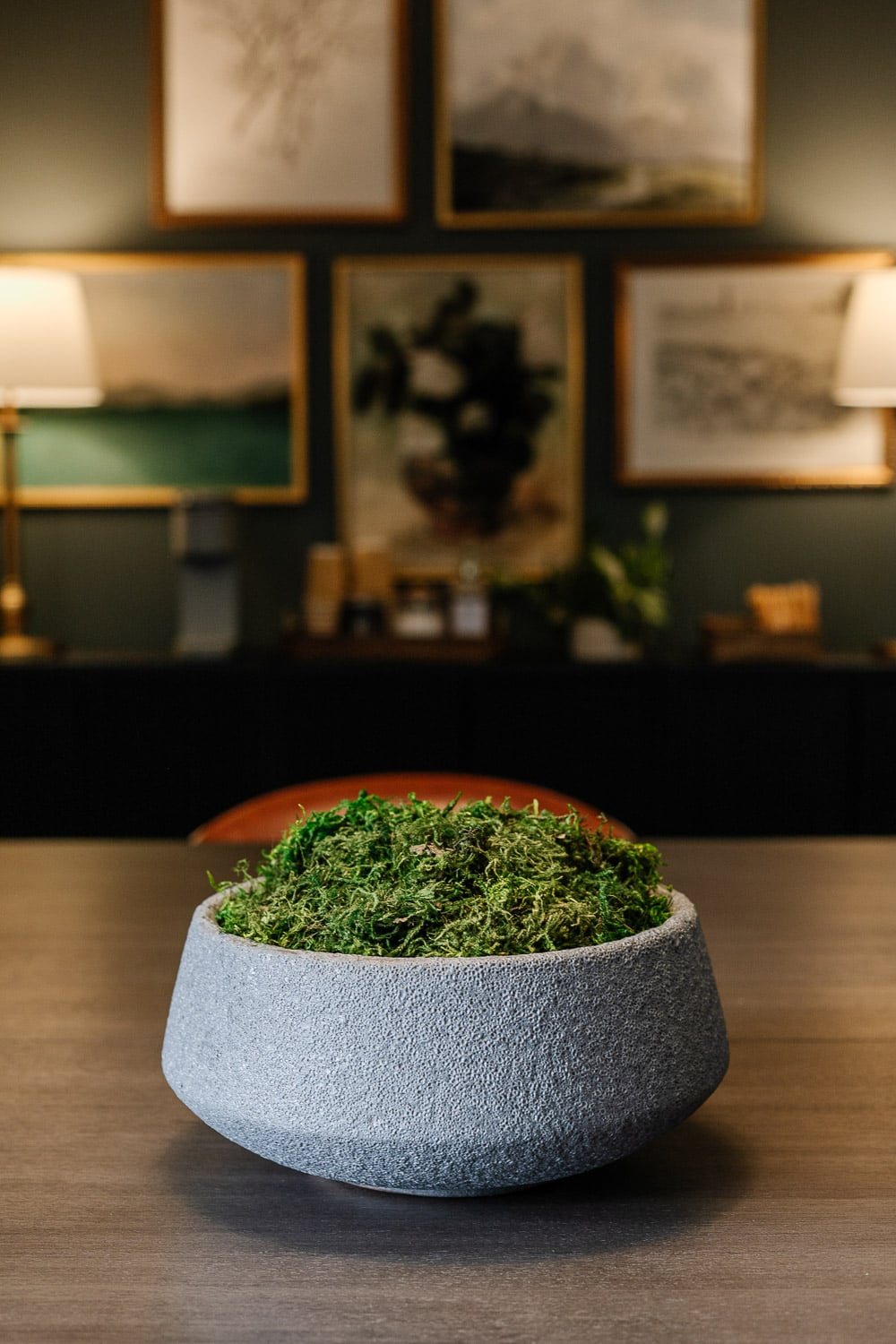 nature decor moss bowl filler