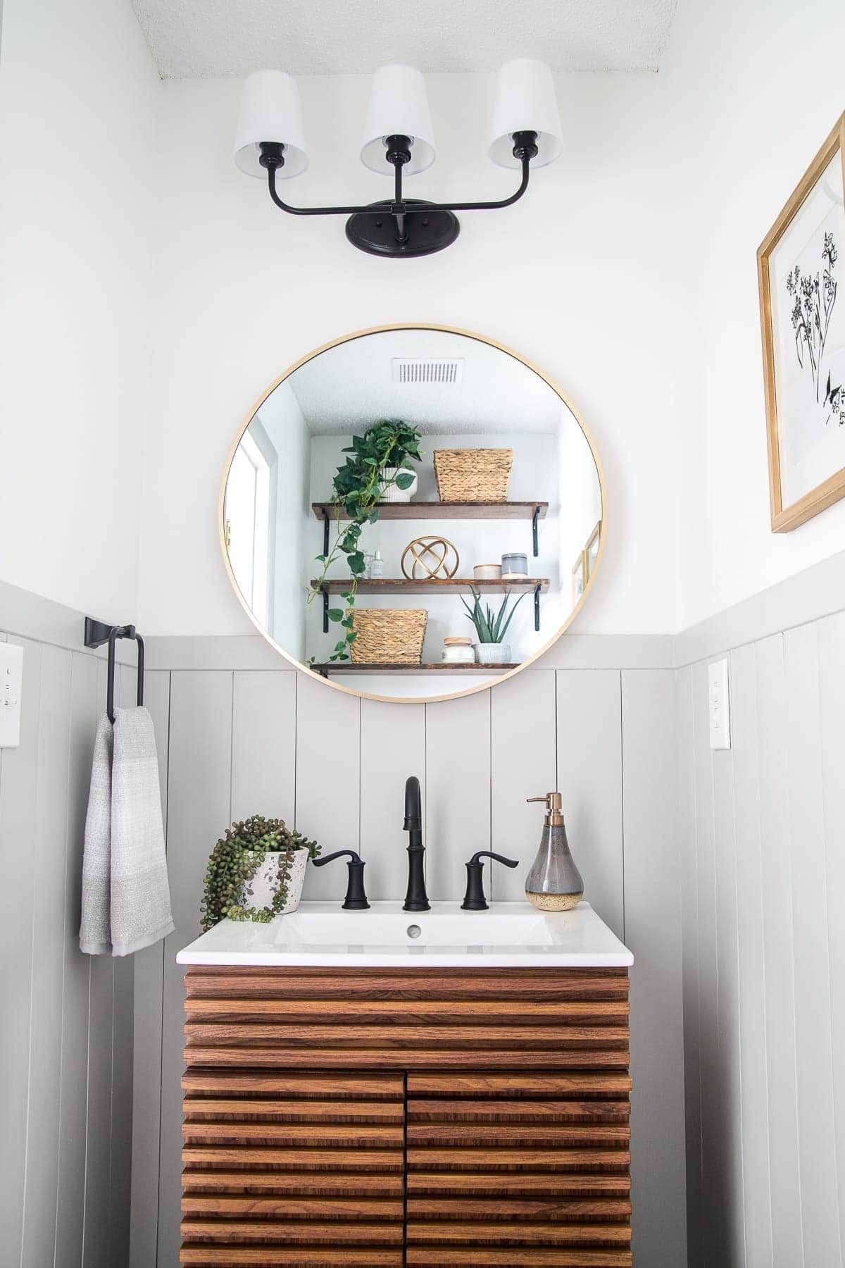 California Casual Powder Room Reveal
