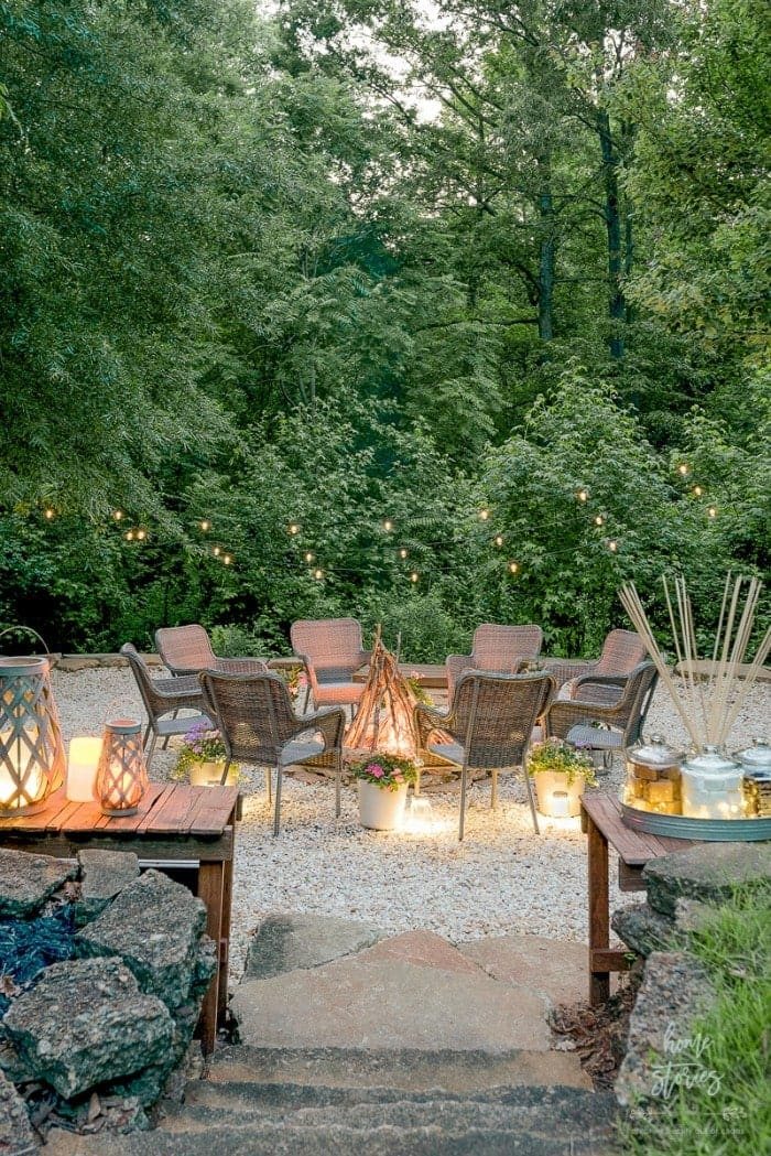 backyard fire pit idea