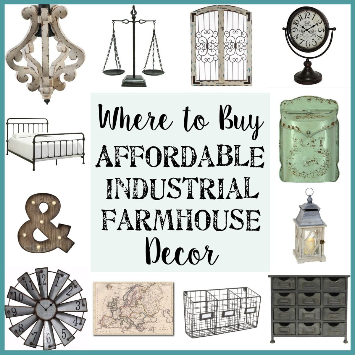 where to buy industrial farmhouse decor