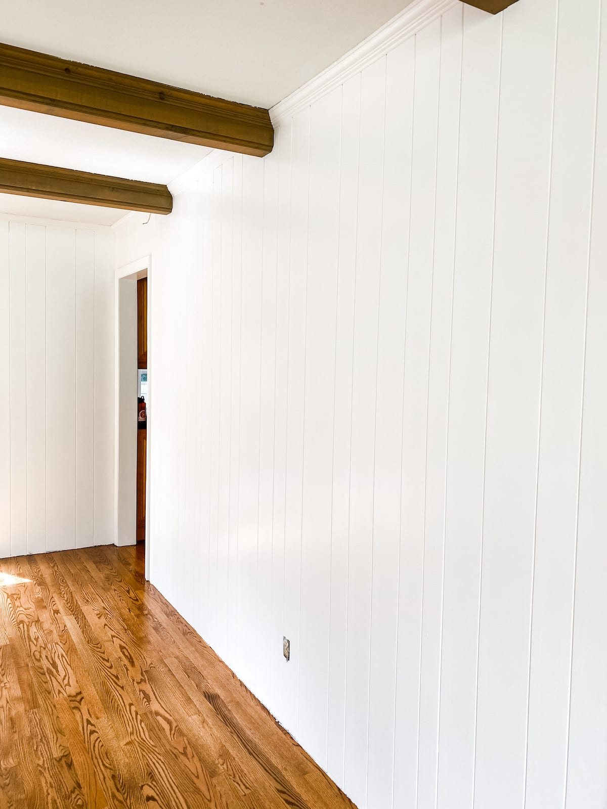 diy painted wood paneling