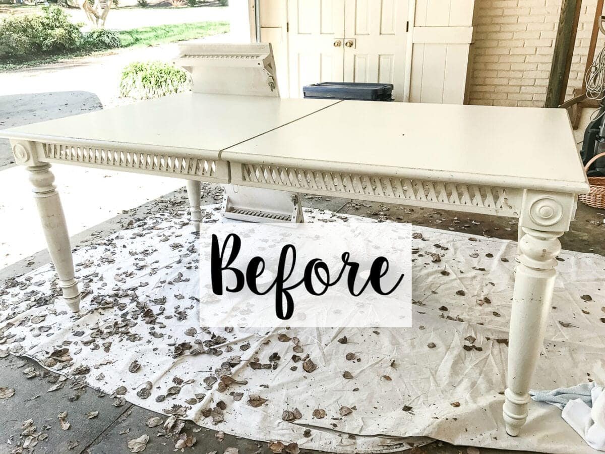 dining table found while thrift shopping