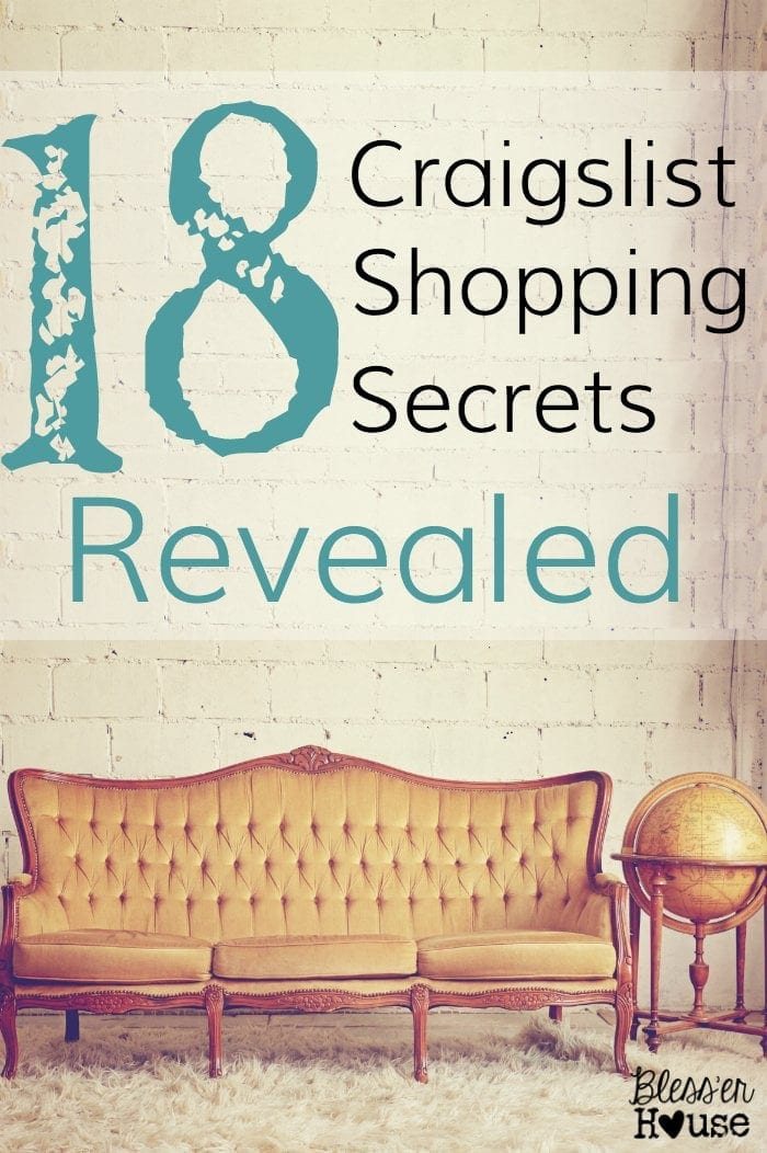 18 Craigslist Shopping Secrets Revealed | unigumushane.com - This has SO MANY good tips!