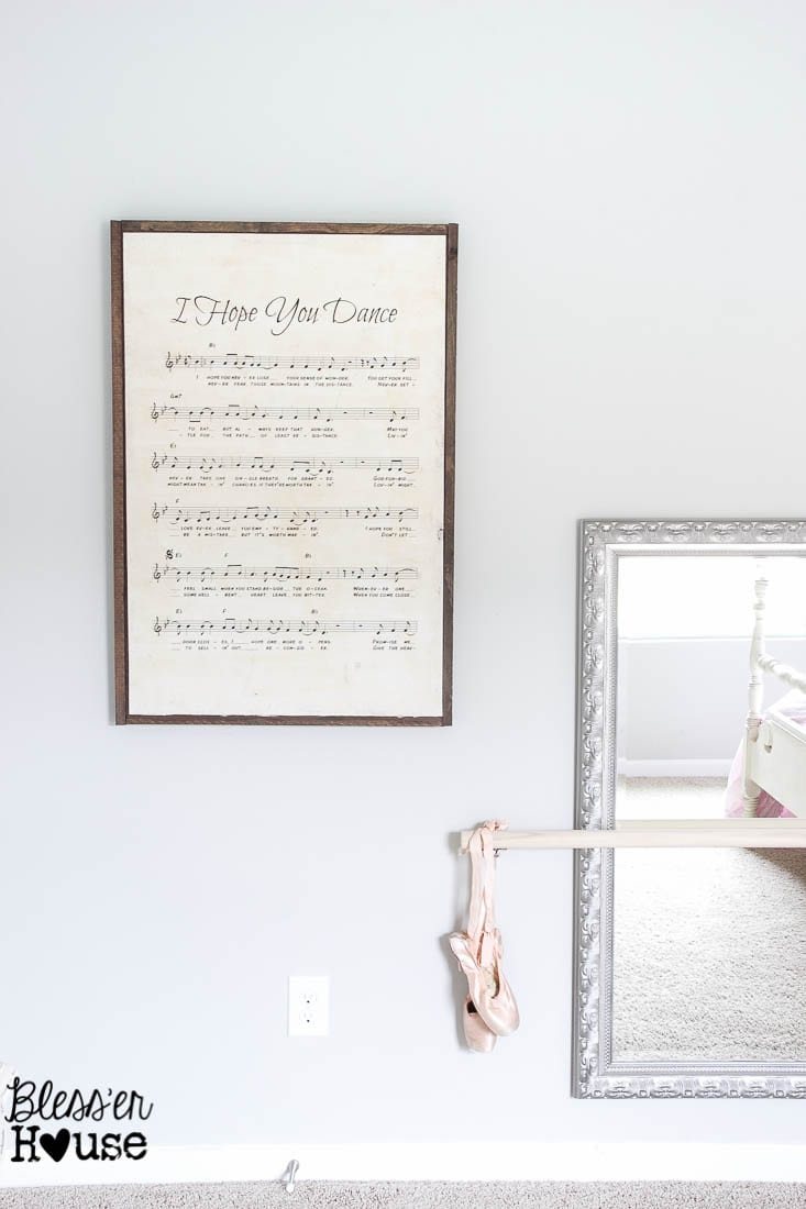 DIY Oversized Sheet Music Sign