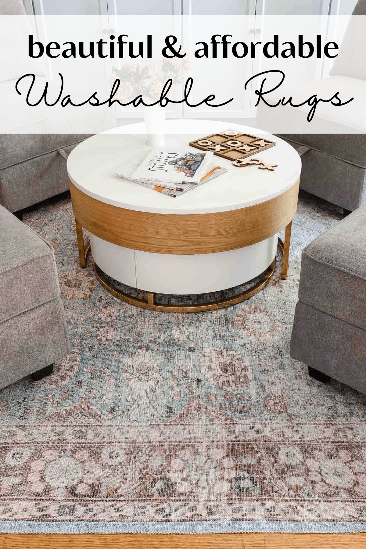 round-up of beautiful washable area rugs