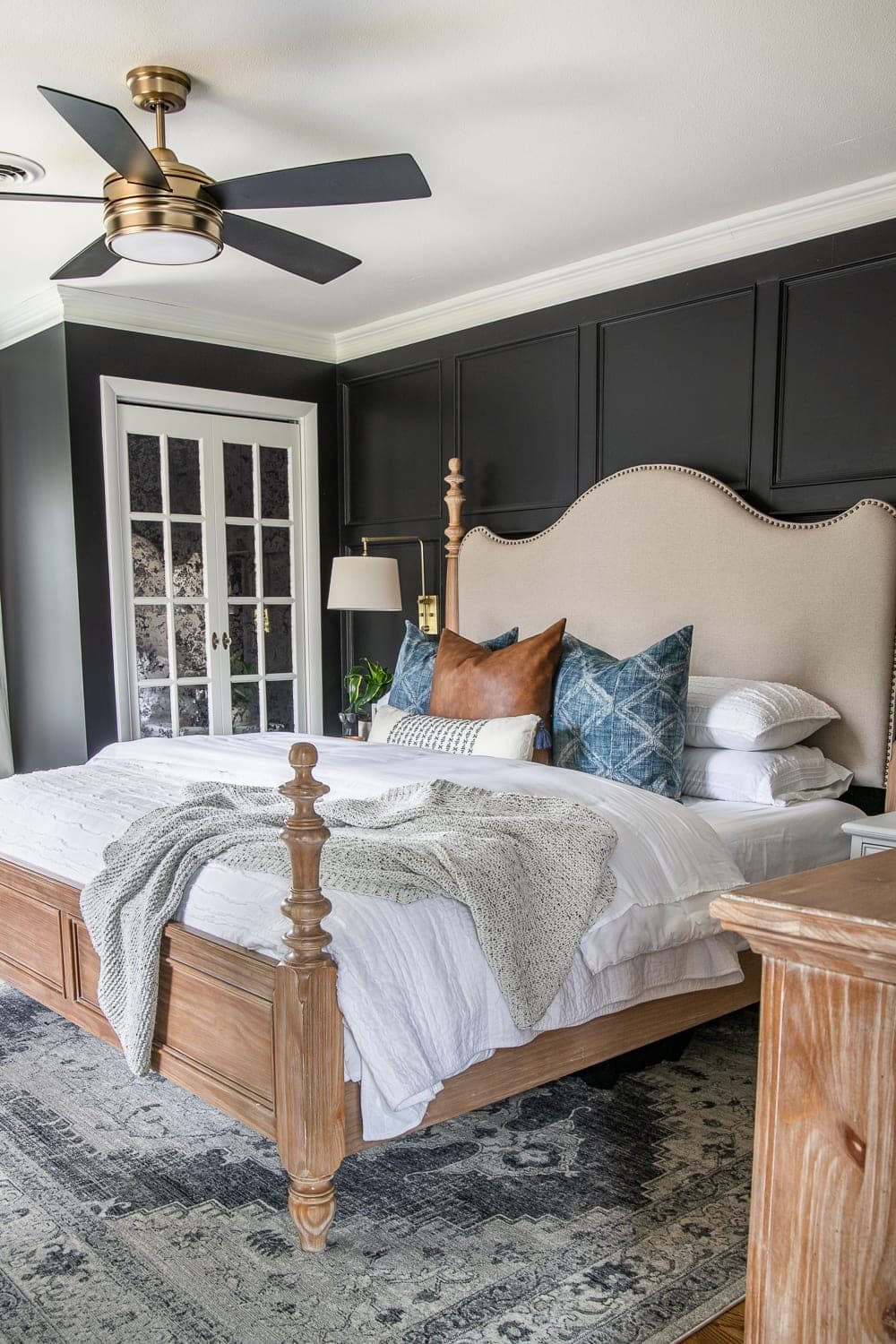 Our Moody Modern Vintage Master Bedroom Reveal!