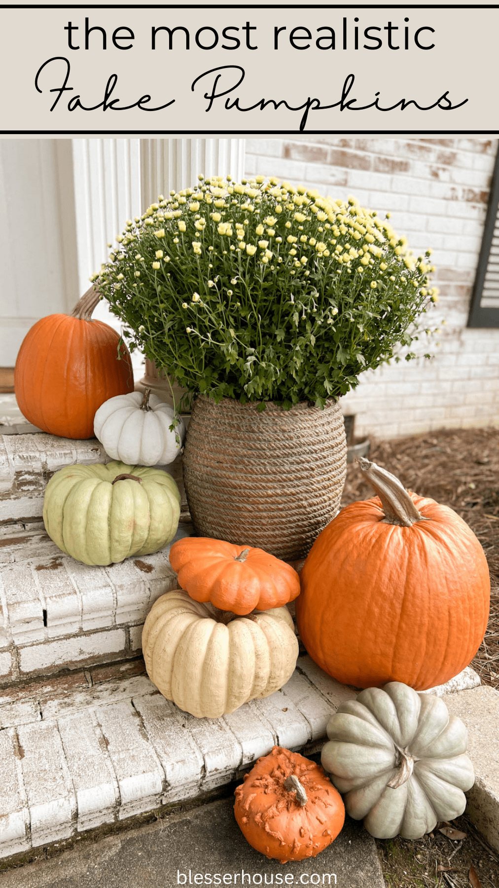 realistic fake pumpkins
