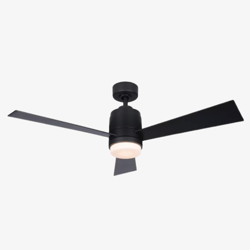 modern matte black propeller ceiling fan