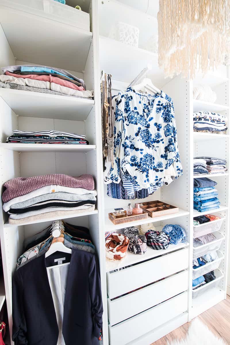 IKEA Closet with hanging bars