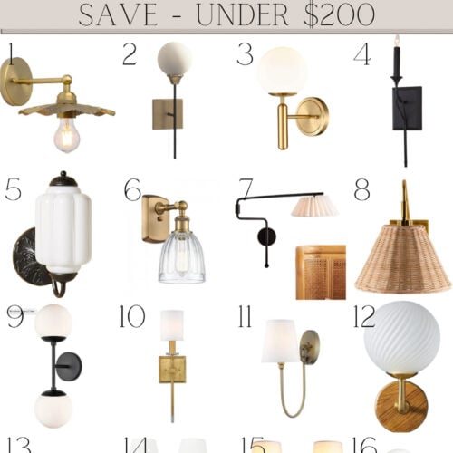 Save Vintage Style Wall Sconce Lights Under $200