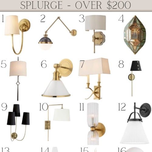 Splurge Vintage Style Wall Sconce Lights Over $200