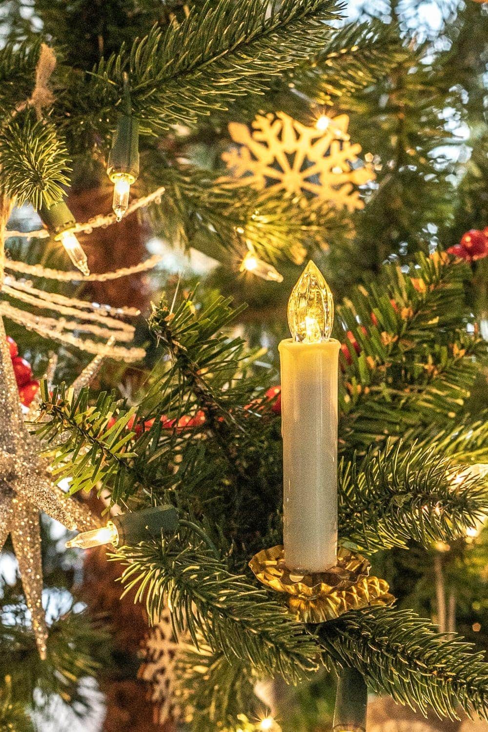How to Make DIY Antique Style Christmas Tree Candles