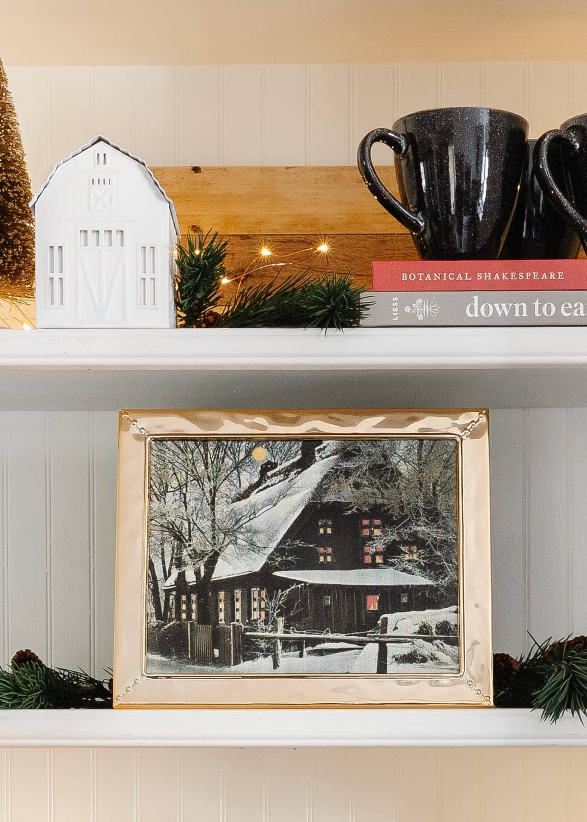 cheap Christmas decor art with public domain images