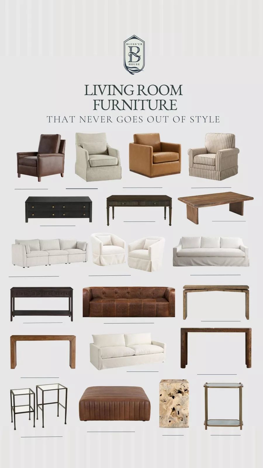 timeless living room furniture