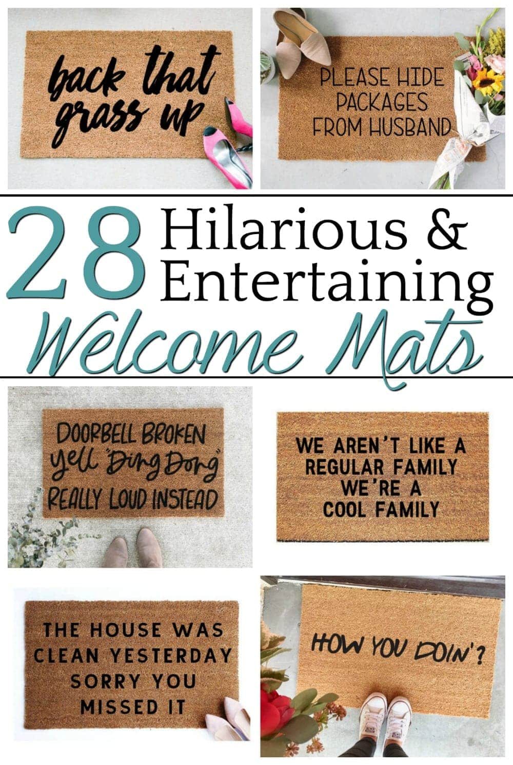 28 Entertaining Welcome Mats for Your Home