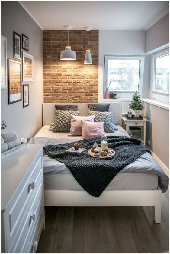 3 Furniture Layouts for a Small Bedroom With an Off-Centered Window