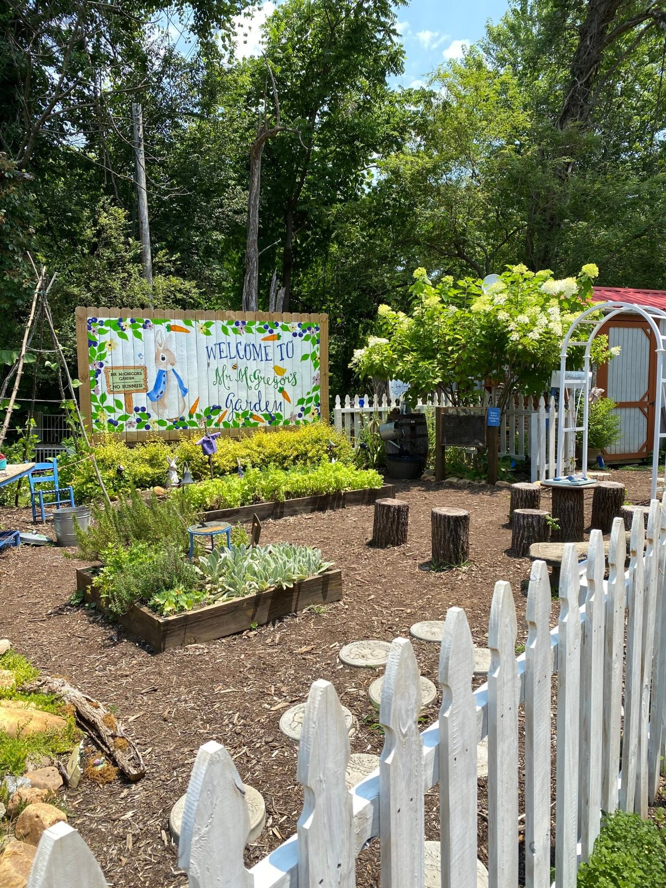 The Lake Lure Flowering Bridge - Peter Rabbit exhibit