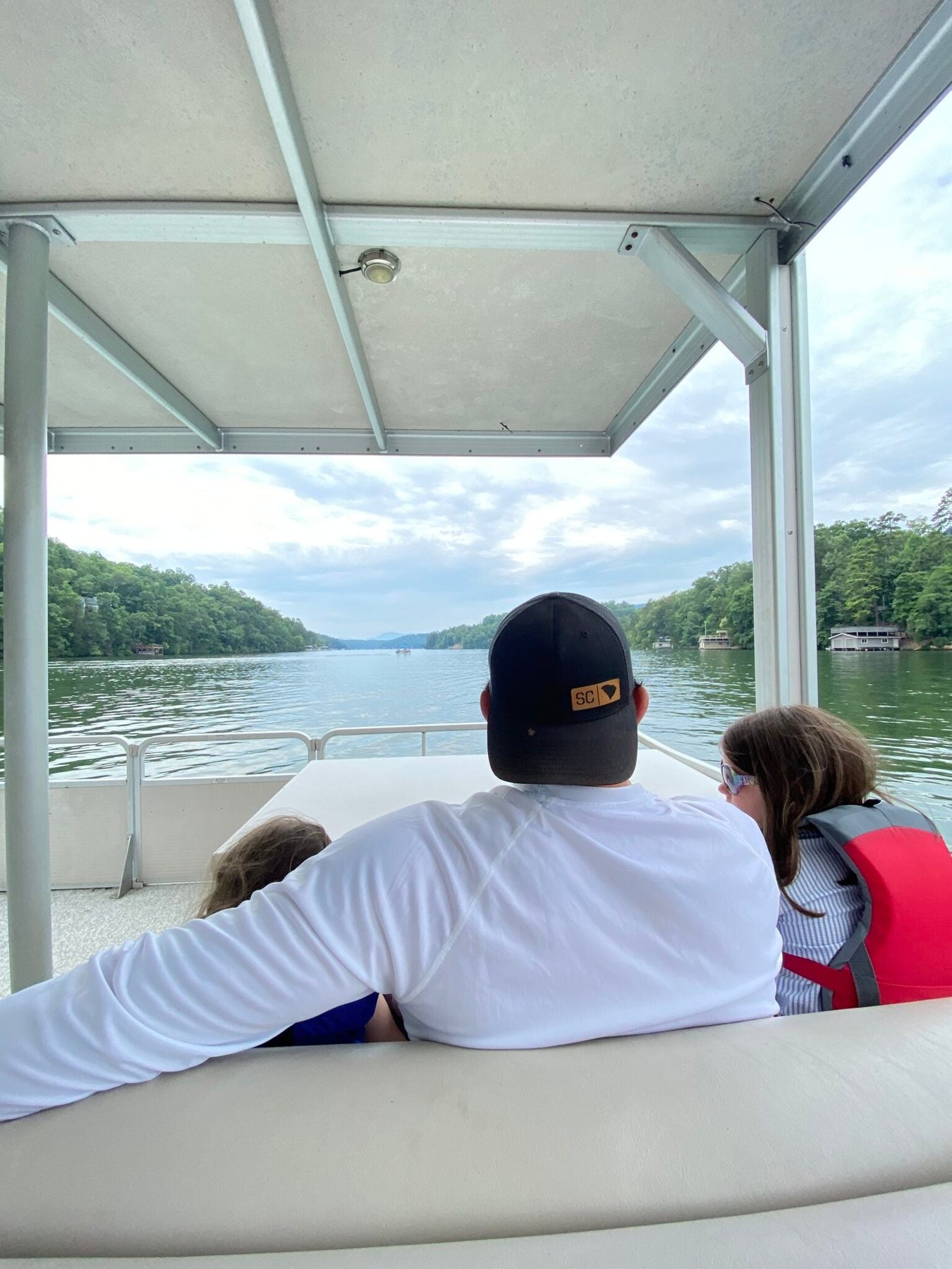 Scenic boat tour on Lake Lure
