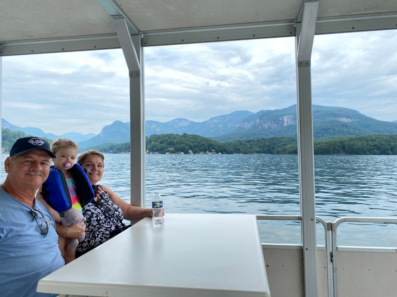 scenic boat tour on Lake Lure