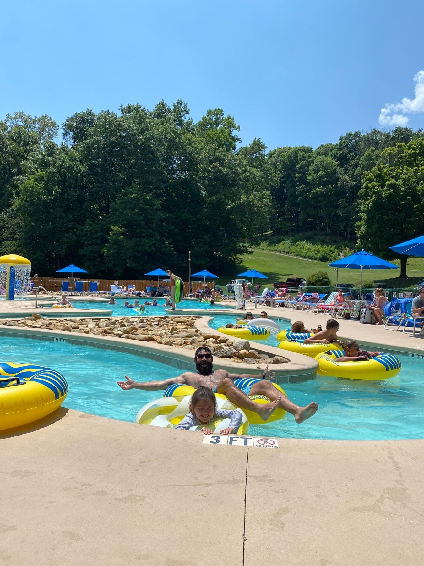 lazy river at Rumbling Bald Resort