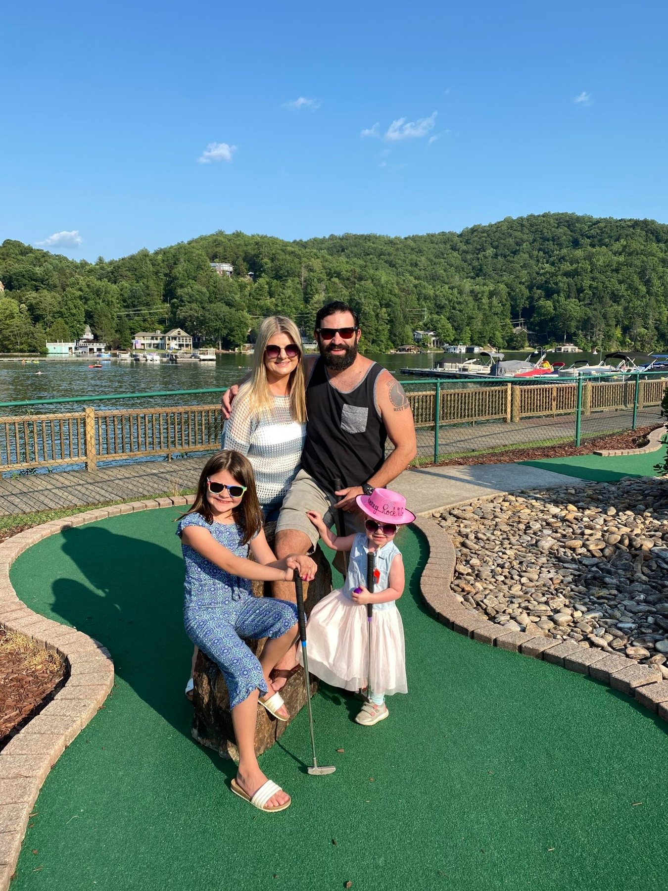 mini golf at Rumbling Bald Resort