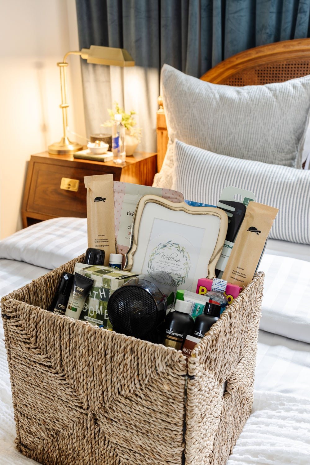 guest room amenities welcome basket