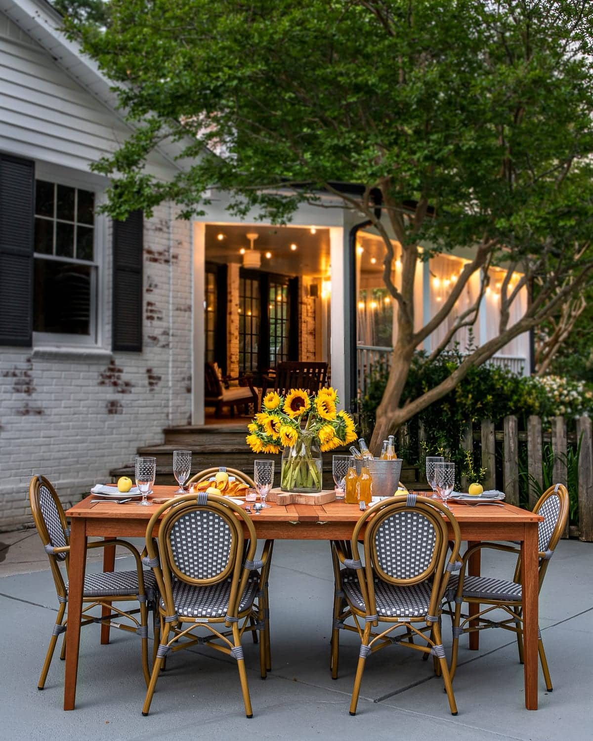 Our Concrete Patio Update & Summer Al Fresco Tablescape
