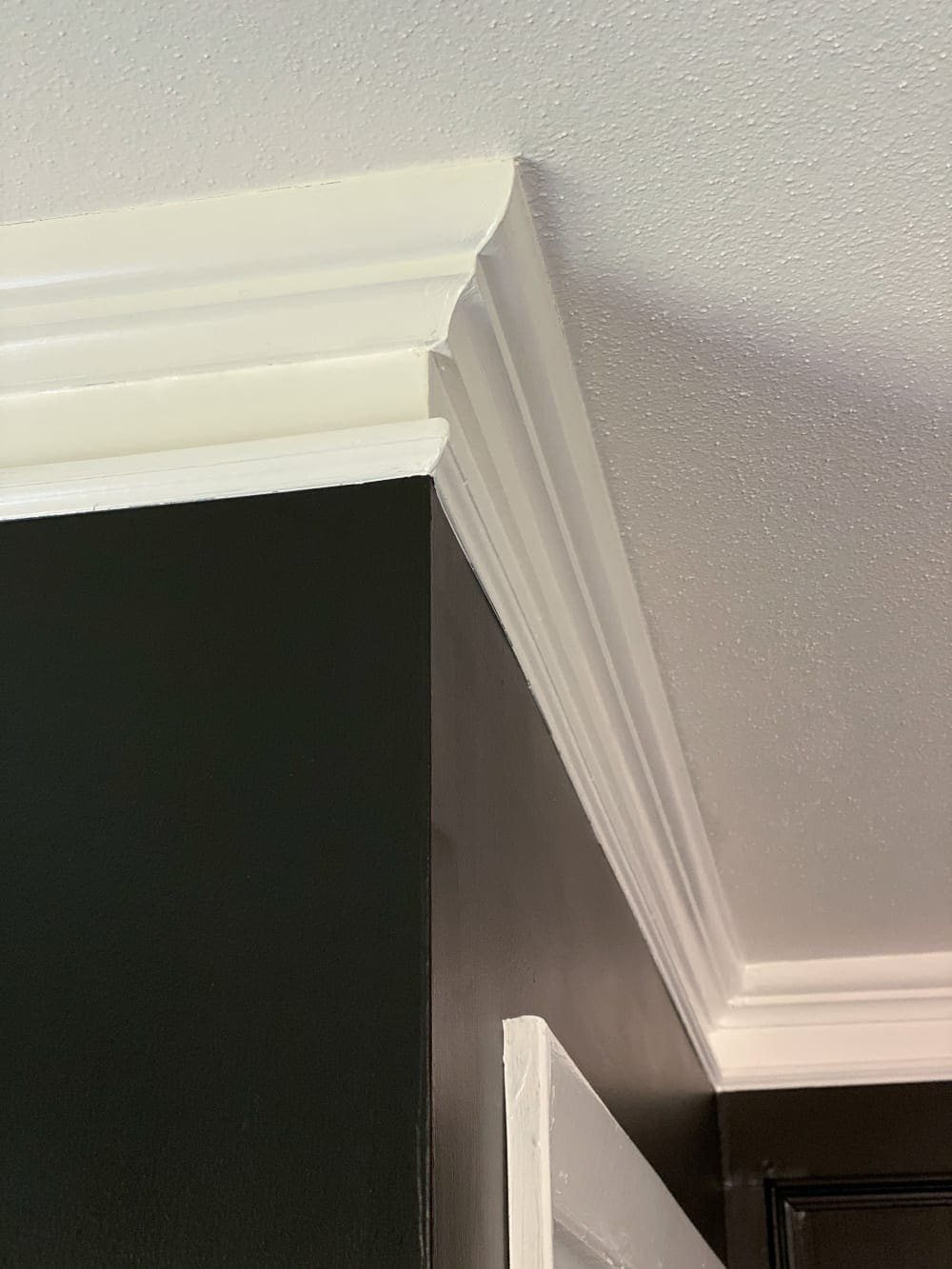 crown molding painted white