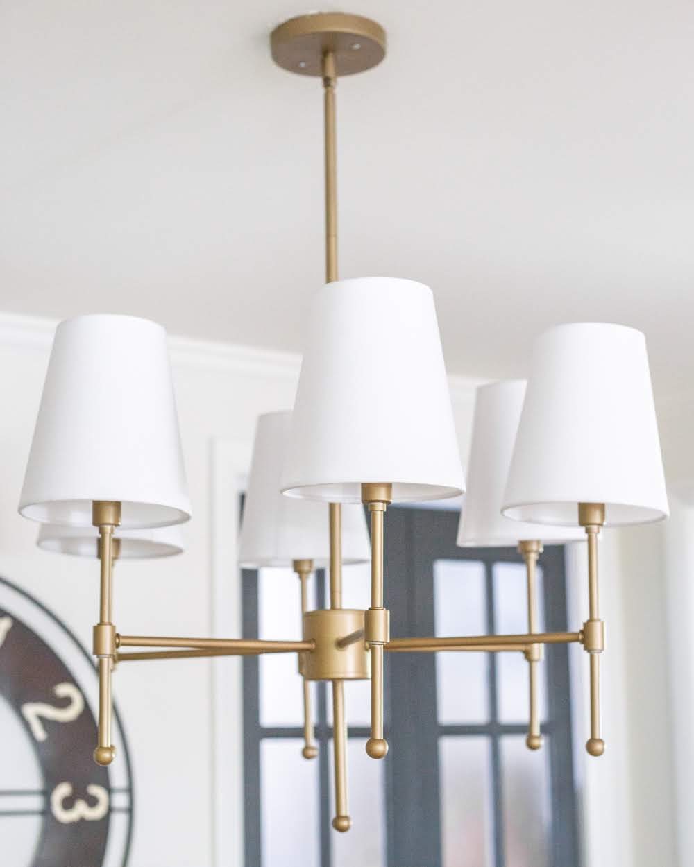 Chandelier Makeover + the Best Brass Spray Paint