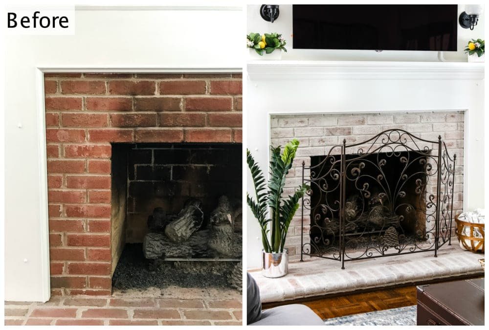 Limewash Brick Exterior Plans | unigumushane.com - A full exterior brick house makeover plan using real slaked limewash paint and trim color options for a classic European look.