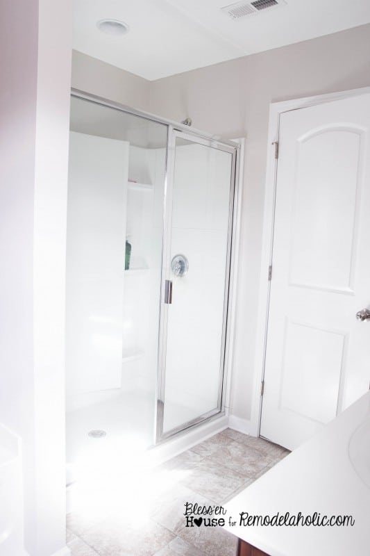 DIY Factory Window Shower Door | Unigumushane - The most epic builder grade home improvement project EVAH! So excited about this one.