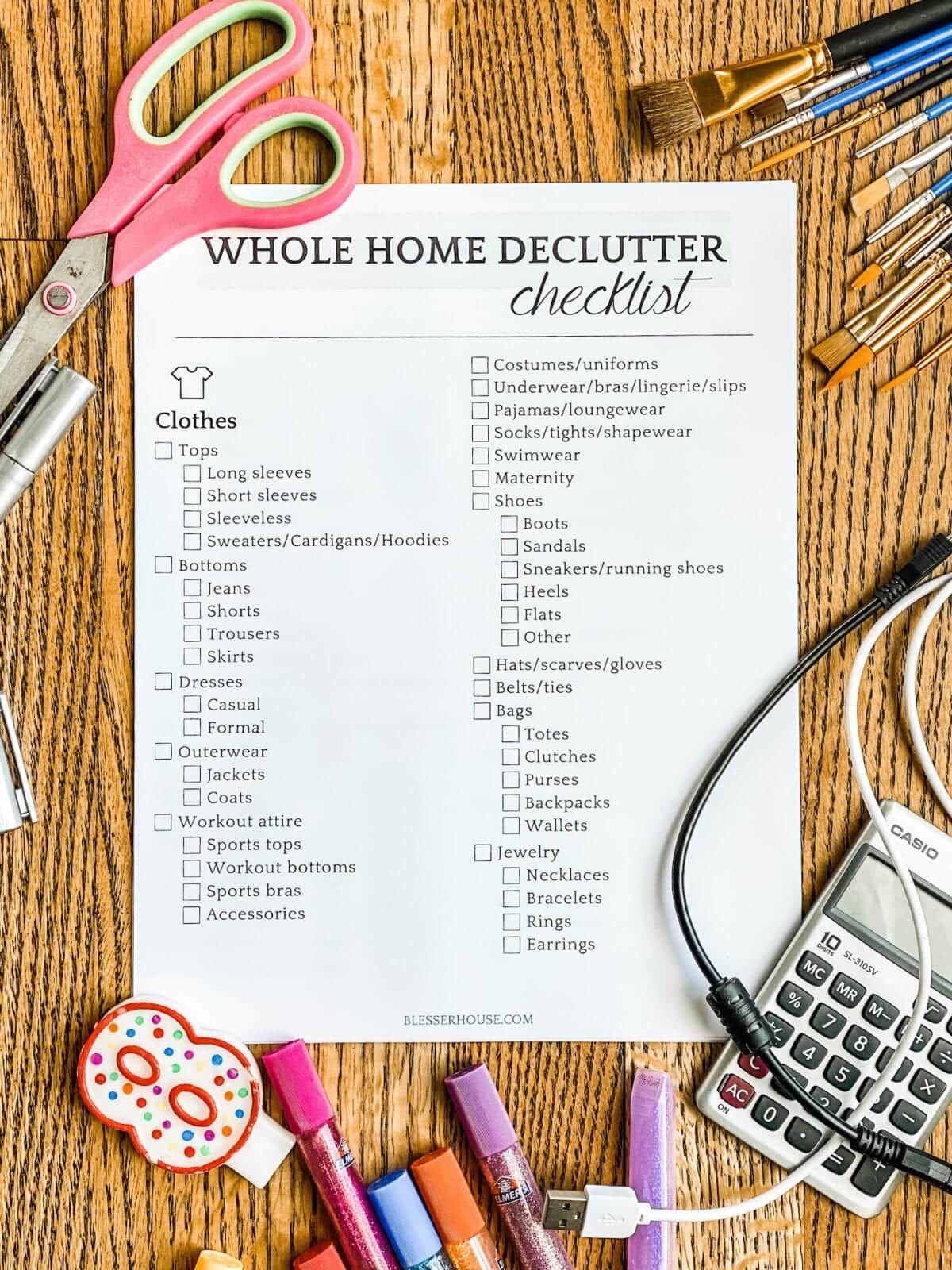 Free Ultimate Home Printable Declutter Checklist PDF