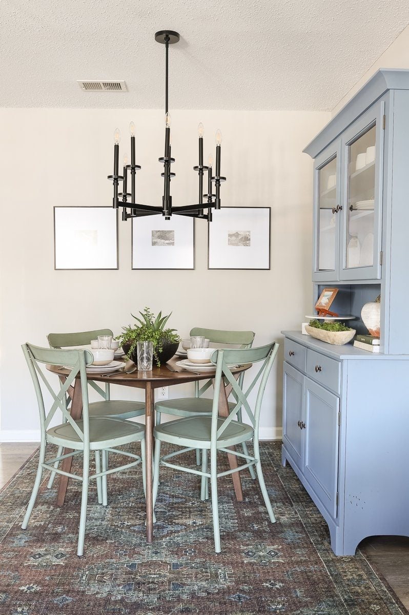 modern rustic dining room nook