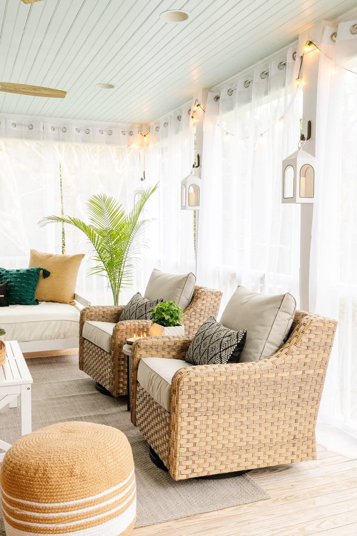 back porch mosquito net curtains