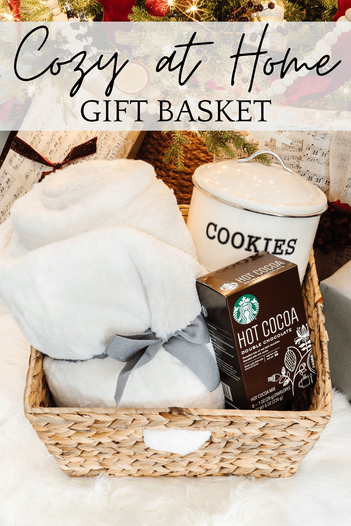 Gift Basket Ideas : Milk and Cookies Cozy Housewarming Gift