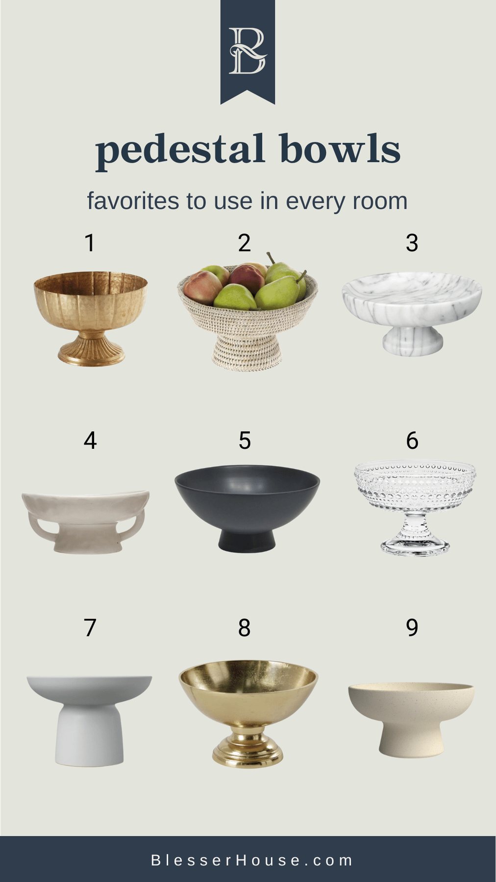 best pedestal bowls to use in every room