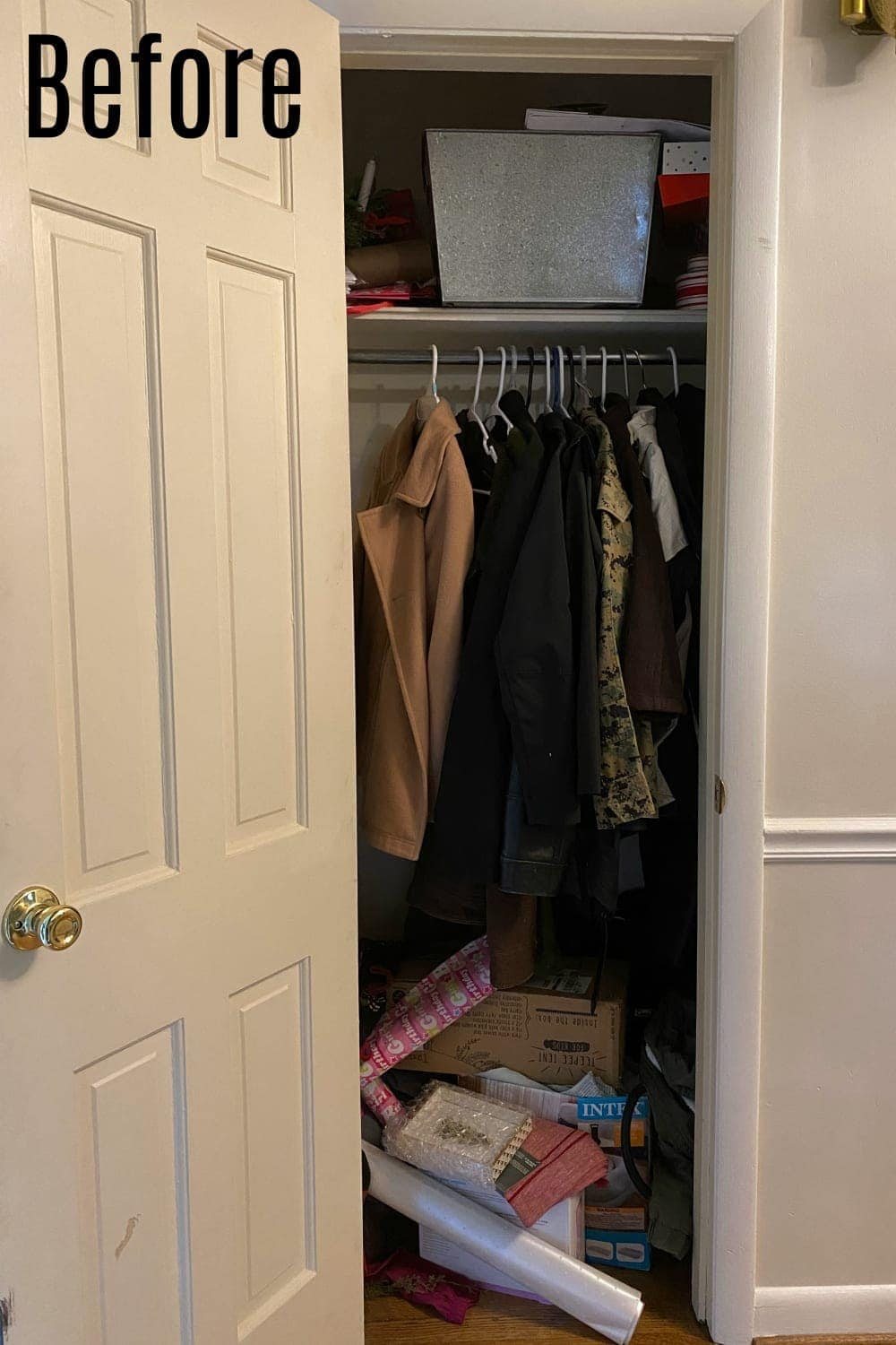 coat closet before