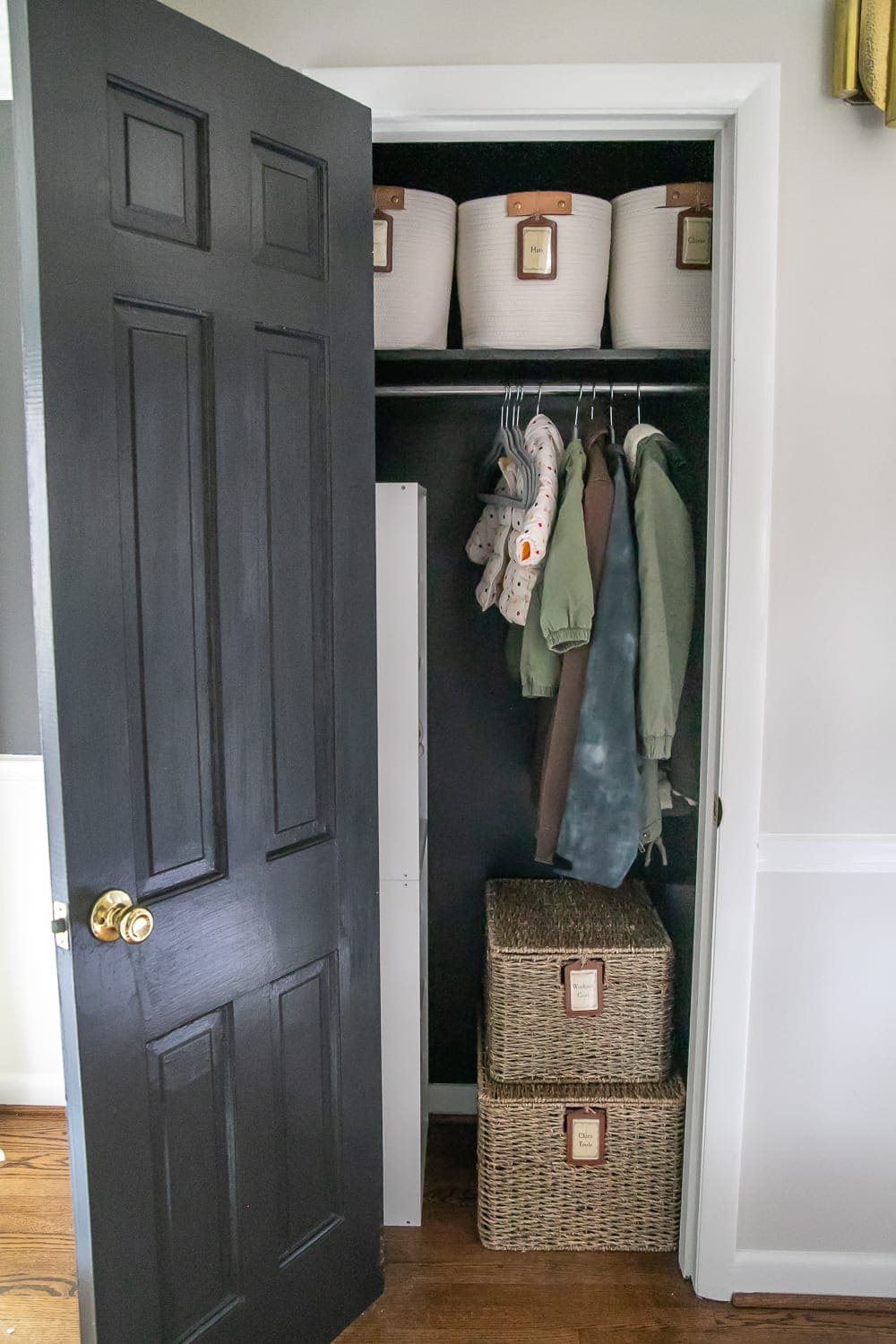 coat closet organization